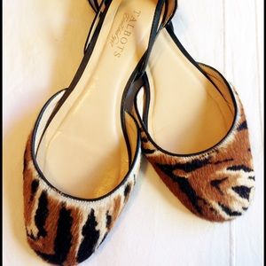 Gorgeous calf/ pony hair flats, Talbots sz 8.5