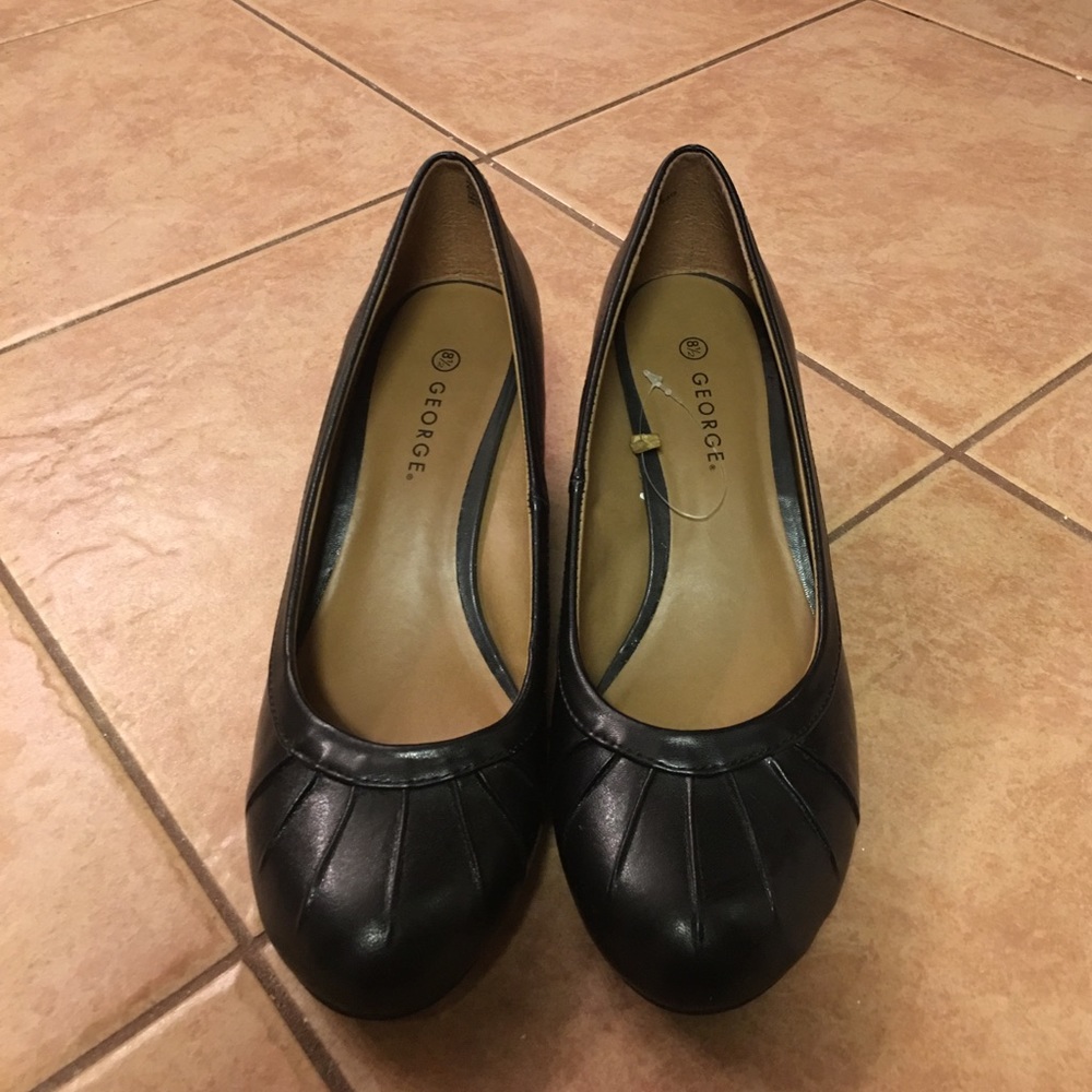 Black Wedge Dress Shoes