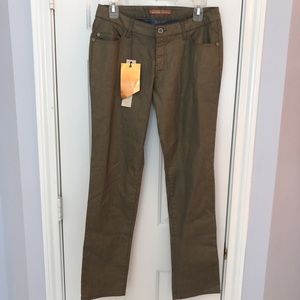 Highway metallic gold skinny jeans