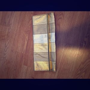 Clutch gold and silver
