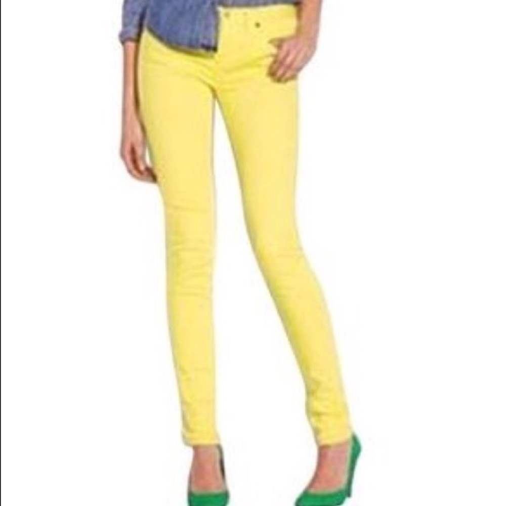 J. Crew Toothpick skinny Jeans. 6 / 28. Yellow