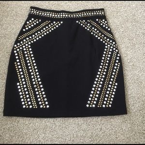 Studded mini skirt