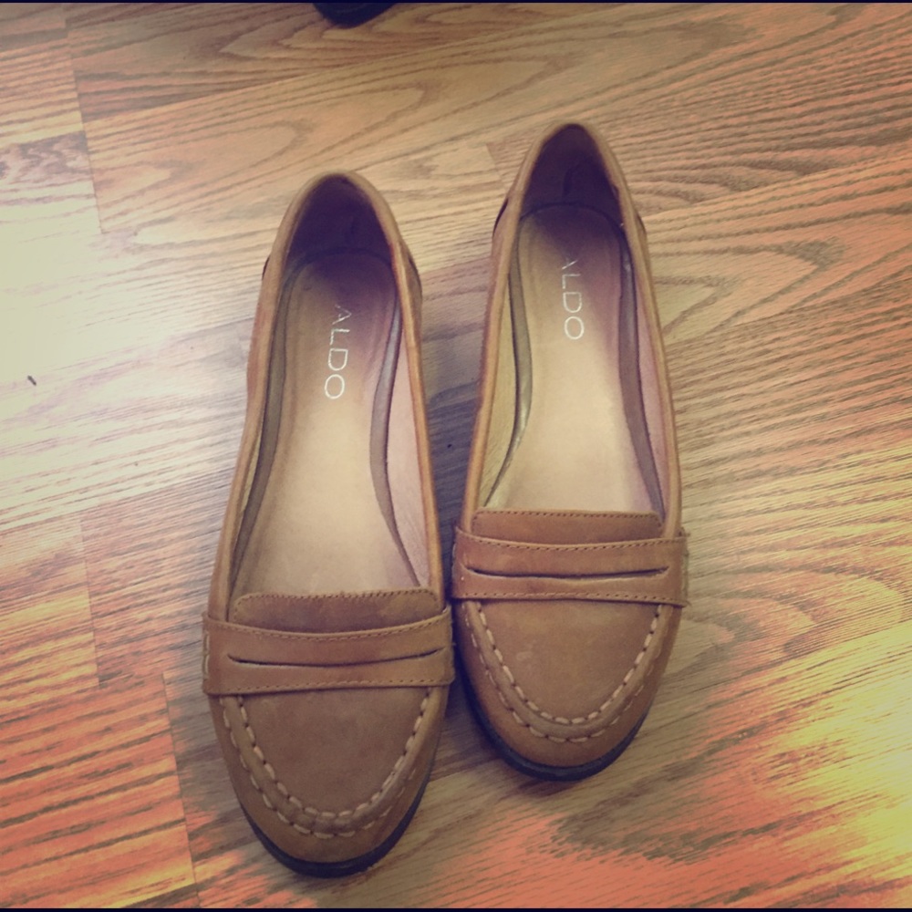 Aldo cognac loafers