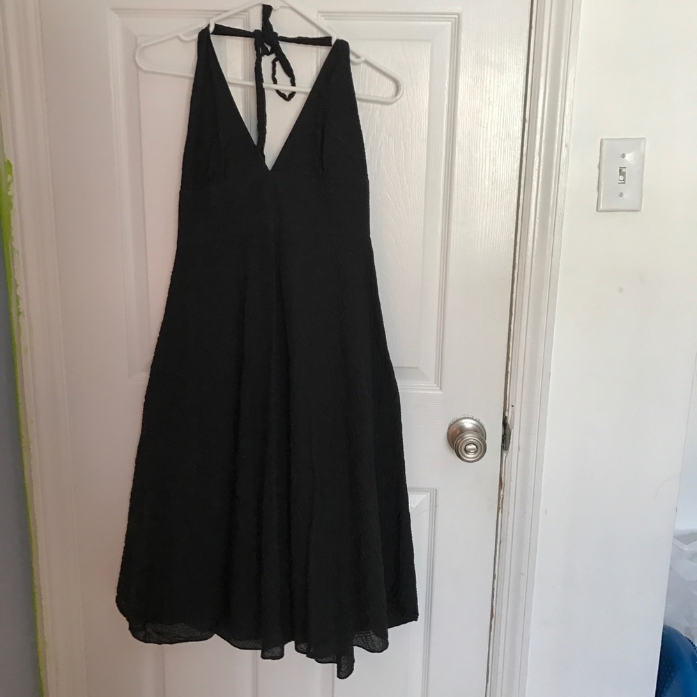 J. Crew halter dress black