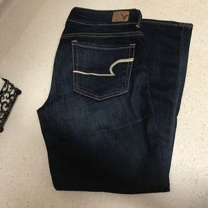 American eagle artist crop jeans