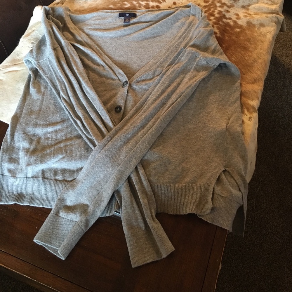 Light gray cardigan