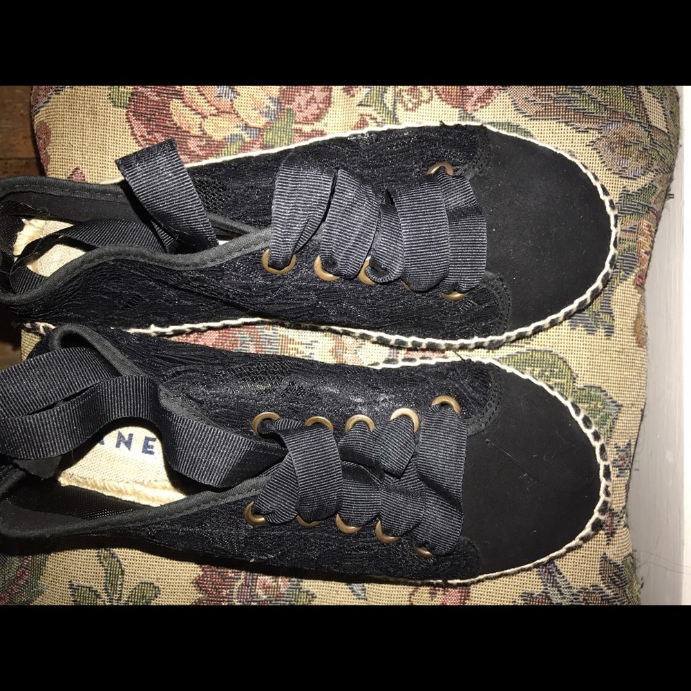 Black espadrilles