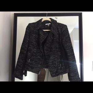 DKNY Black Moto Jacket Size 2