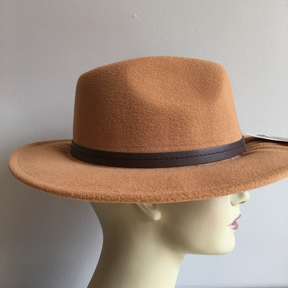 NWT Beige Felt Panama Hat - Picture 4 of 7