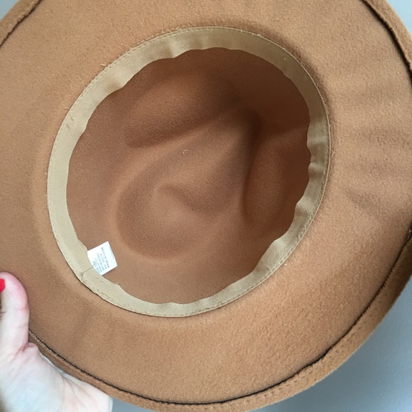 NWT Beige Felt Panama Hat - Picture 7 of 7