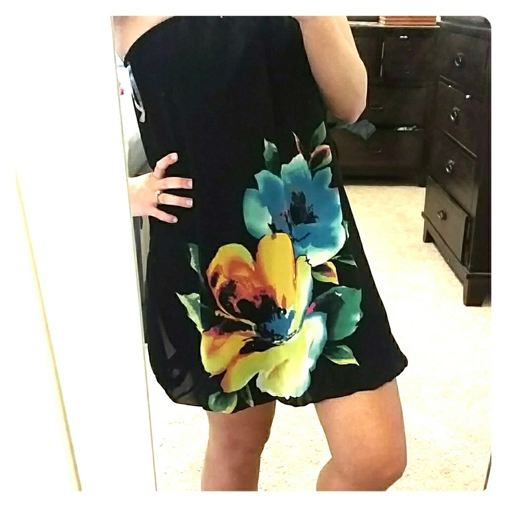 Beautiful flower pattern forever 21 dress