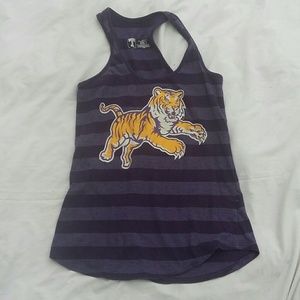 LSU striped tank top