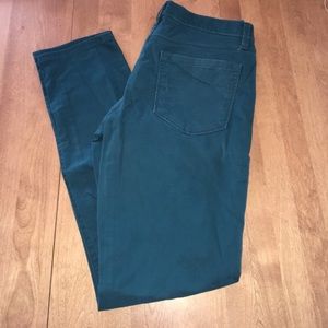 Ann Taylor Loft Teal Modern Skinny Pants