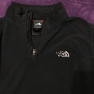 black quarter zip fleece north face