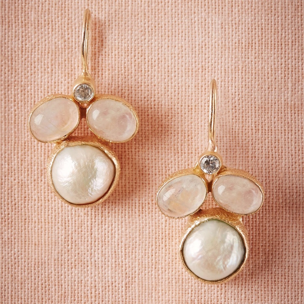 BHLDN Josephine Drop Earrings Gold