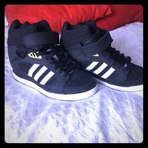 Wedged Adidas sneakers