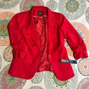NWT Radiant Red XOXO Small Blazer
