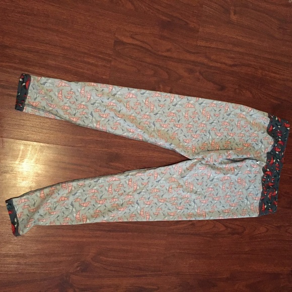 Lularoe Tall Curvy Leggings Gray Green Fairy 🦄EUC - Picture 5 of 8
