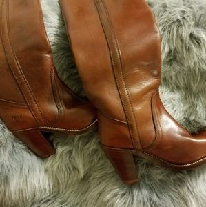 FRYE DISTRESSED BOOTS