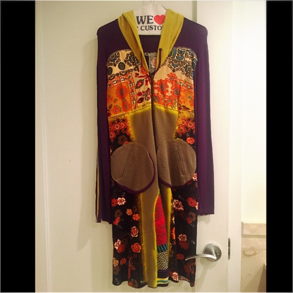 Italian hoodie dress with gorgeous patterns (new)