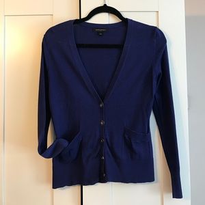 Cobalt blue Banana Republic V-neck cardigan