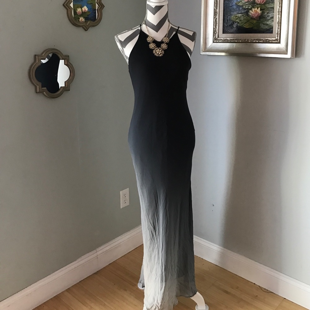 Black ombré gown NWOT
