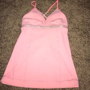 Pink lululemon tank