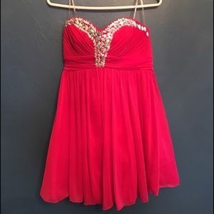 Cute red homecoming/prom dress