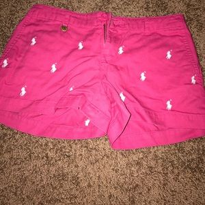 Pink polo girls shorts!!!