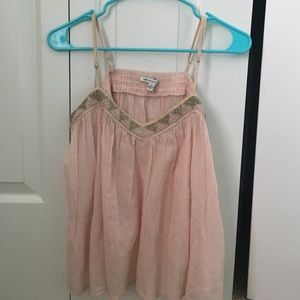 light pink flowy tank top