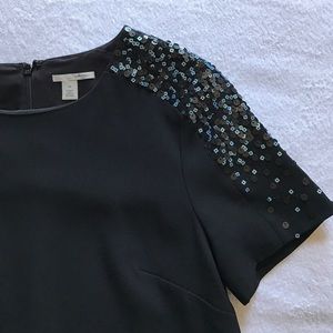 Halogen Dresses - Halogen sequin shoulder dress with pockets. Halogen Dresses - Halogen sequin shoulder dress with pockets.