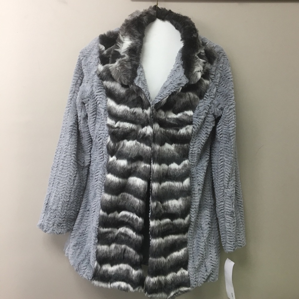 Faux fur jacket