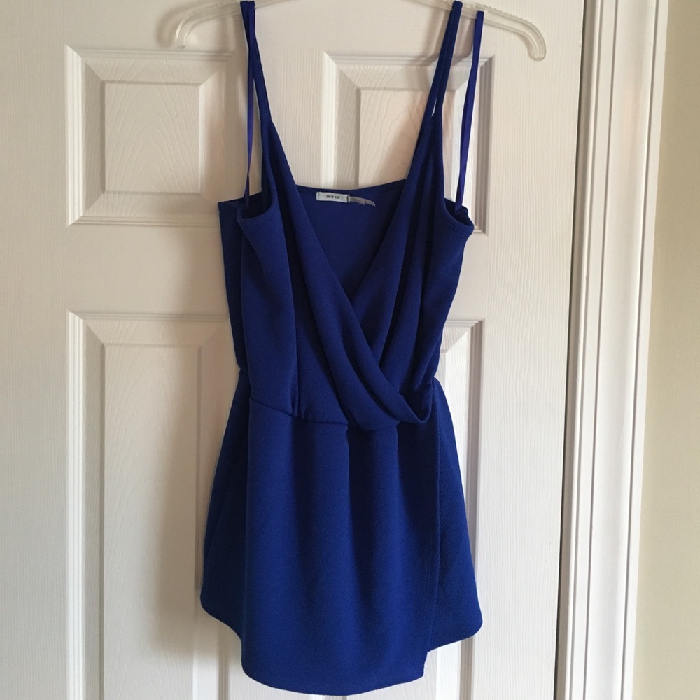 Blue romper/skort