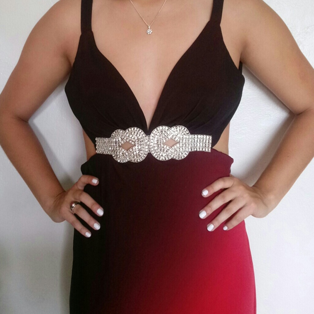 Ombre evening gown
