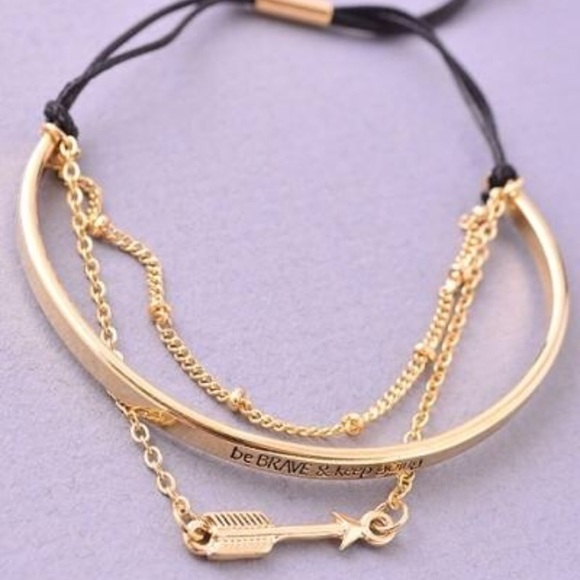 Inspiration Gold Plated Bracelet❤ - Picture 1 of 2