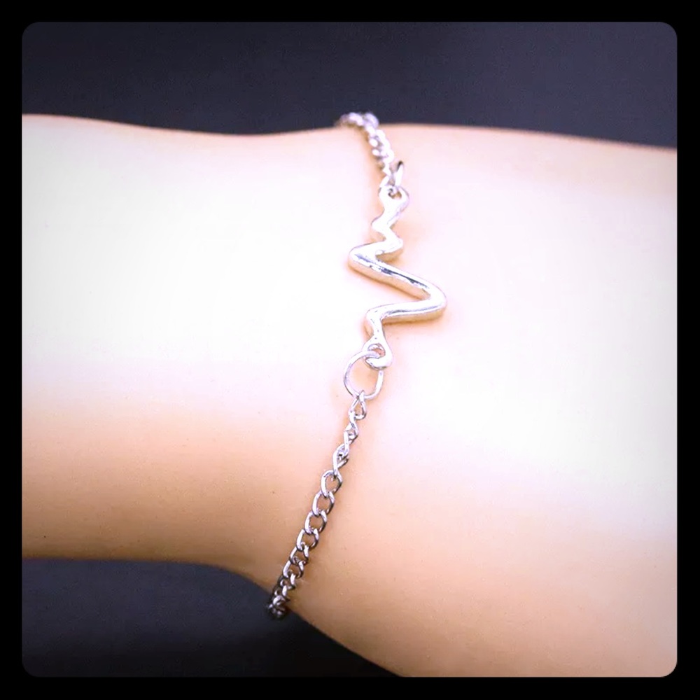 EKG silver bracelet Just In!