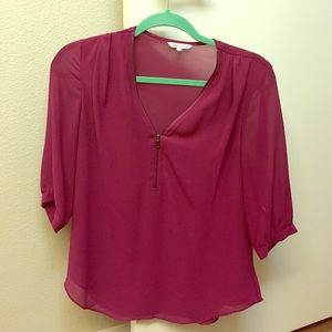 Naked Zebra Zip Blouse