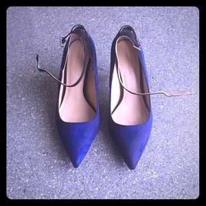 Cobalt Blue Ankle Strap heels
