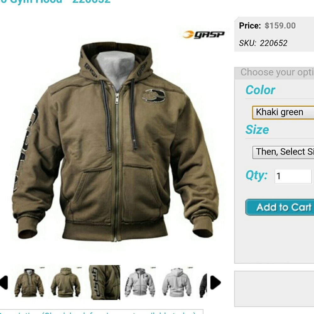 GASP Pro Men's Hoodie Jacket