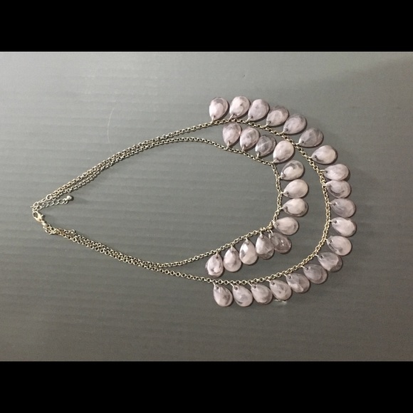 Earthy blue purple layered necklace - Picture 1 of 1