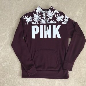 EUC PINK Half Zip Sweatshirt