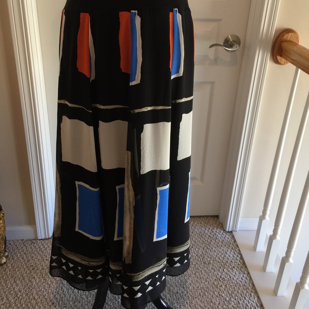 Vintage Jones NewYork Color Block Skirt