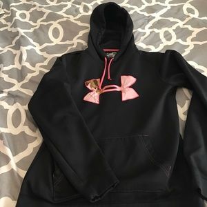 Under Armour Black and Pink Camo Hoodie