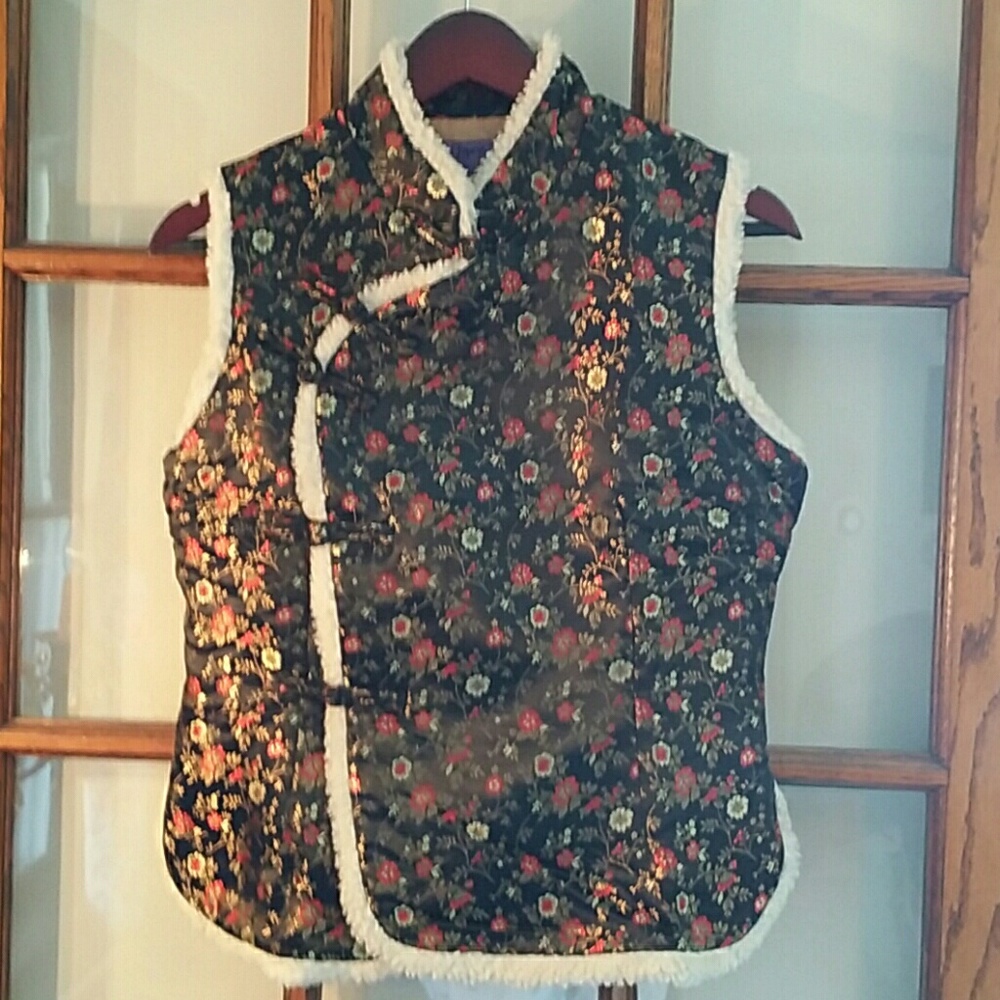 Chinese Inspired Quilted Vest