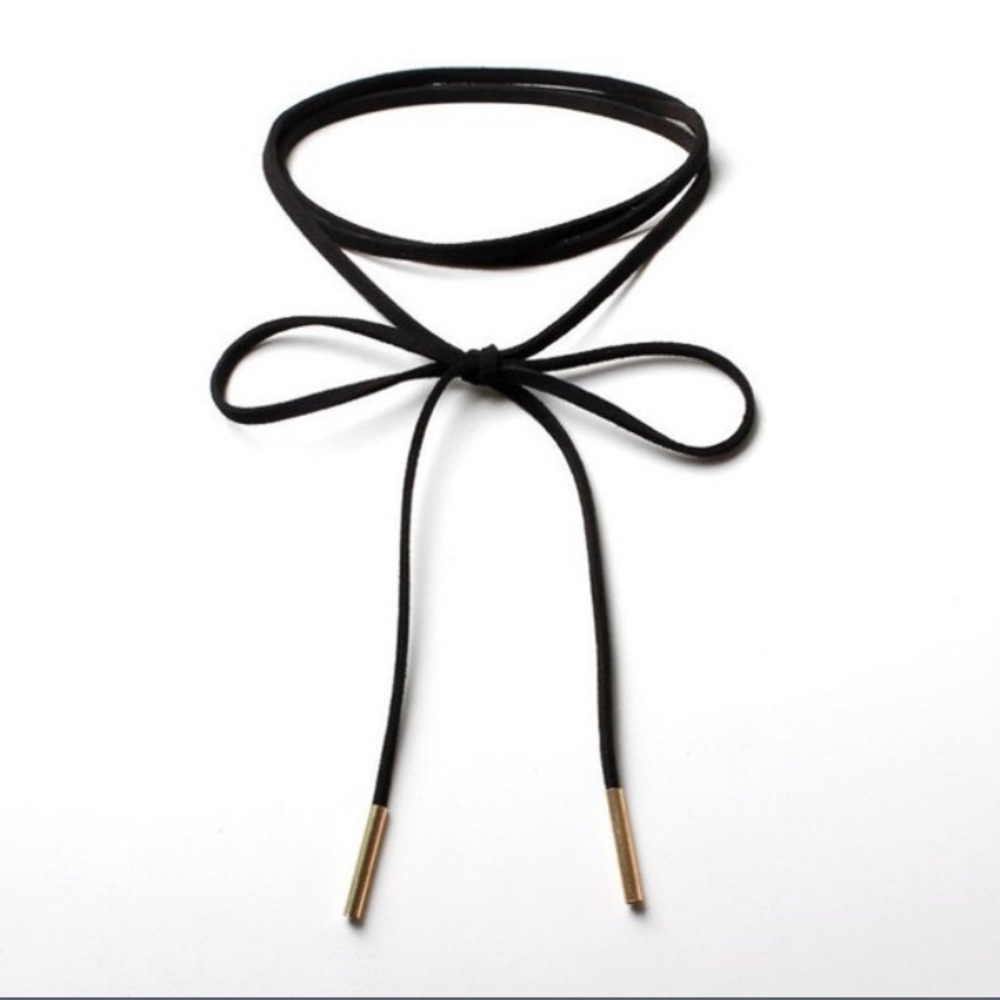 5 PEICE BLACK CHOKER WOMANS NECK CANDY BUNDLE>NWT - Picture 2 of 5