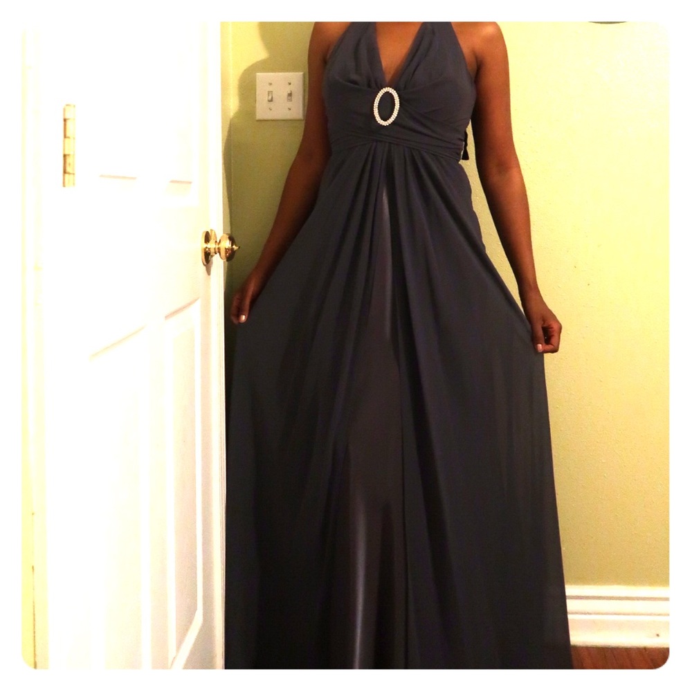 Grey gown