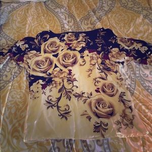 White House Black Market Silk Blouse