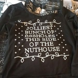 Off shoulder sweatshirt