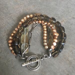 Silpada Brown/Gold bracelet