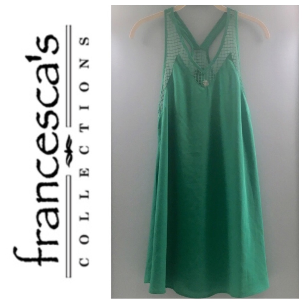 🛍Francesca's🛍 Green Formal Vacation Causal Dress